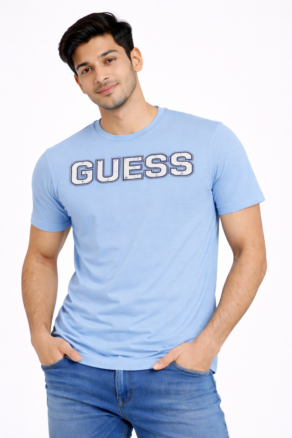 Men’s Premium Printed Cotton T-Shirt – Classic Logo Design